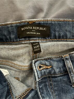 Banana Republic Blue Girlfriend Jeans Straight Leg